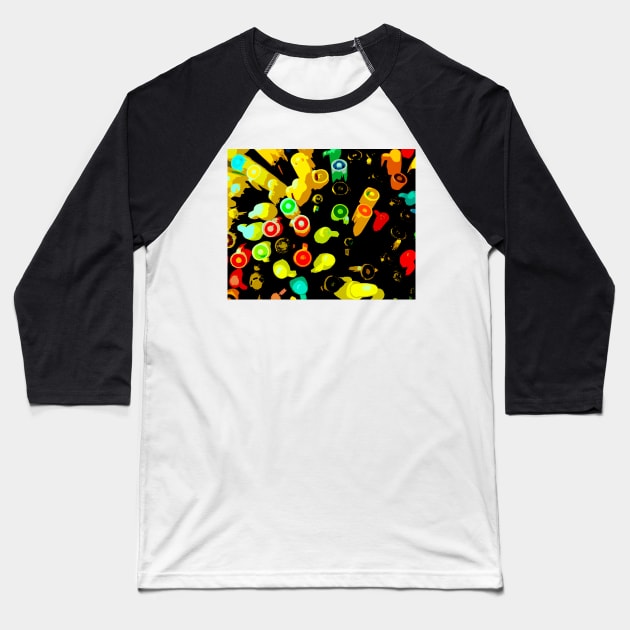 Colorful color pen caps! Baseball T-Shirt by fparisi753